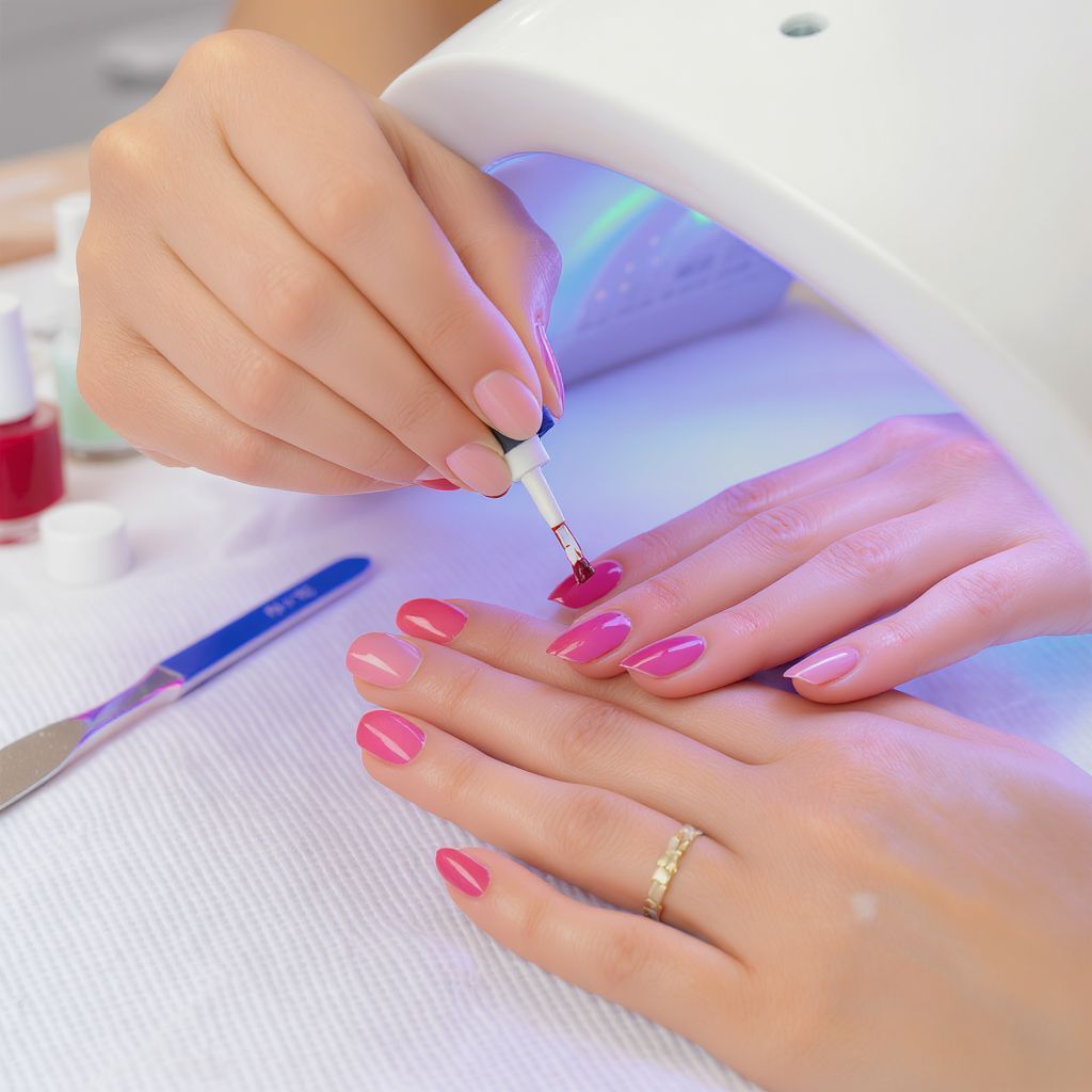 A gél lakk használata erősítheti a természetes körmöket.