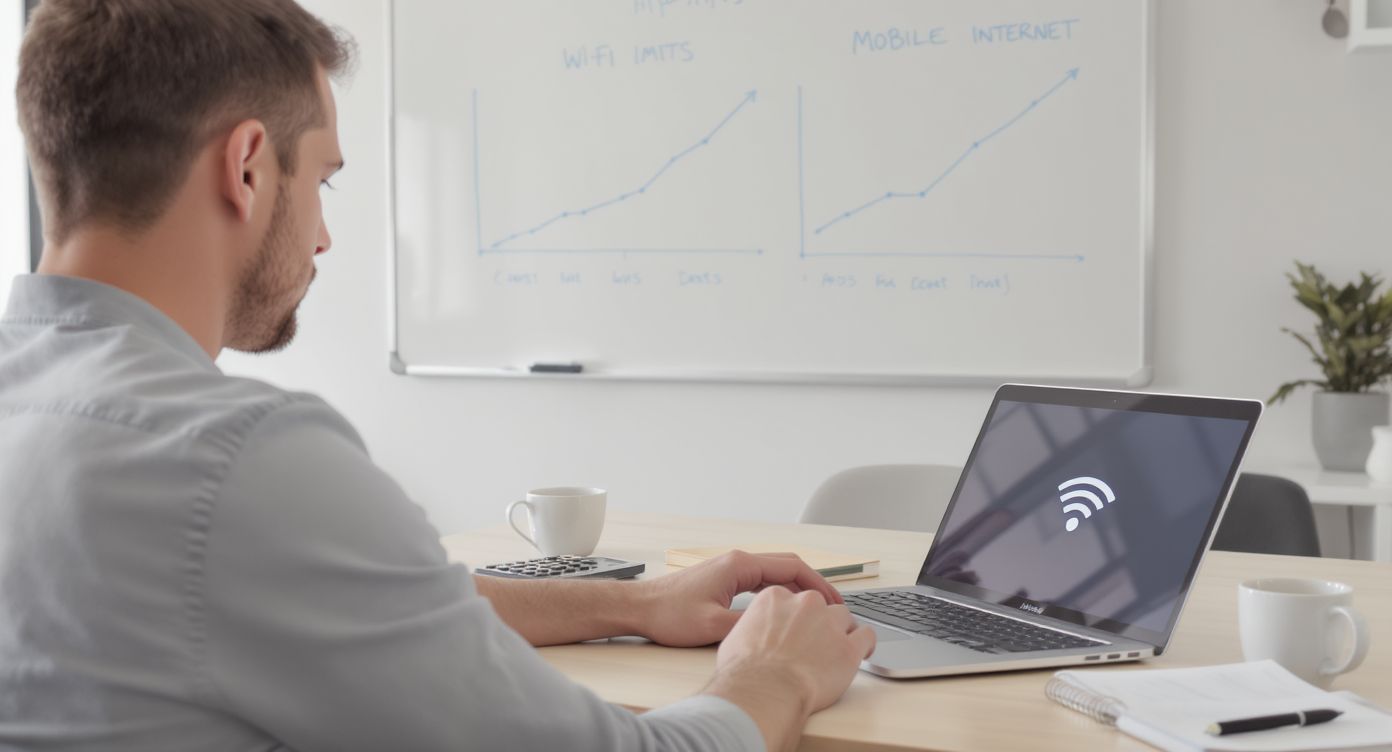 A mobilinternet költségesebb lehet, mint a Wi-Fi.