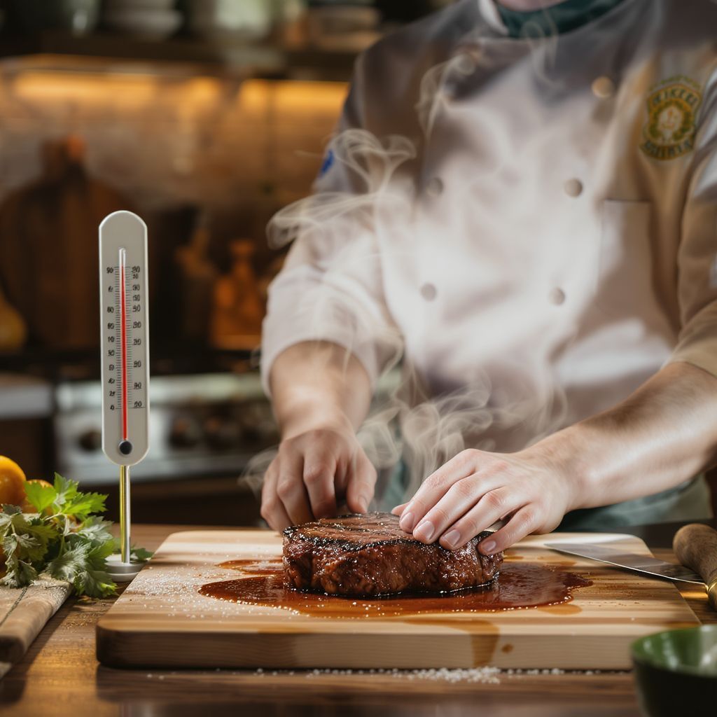 A pihentetés segít a hús szaftosságának megőrzésében.