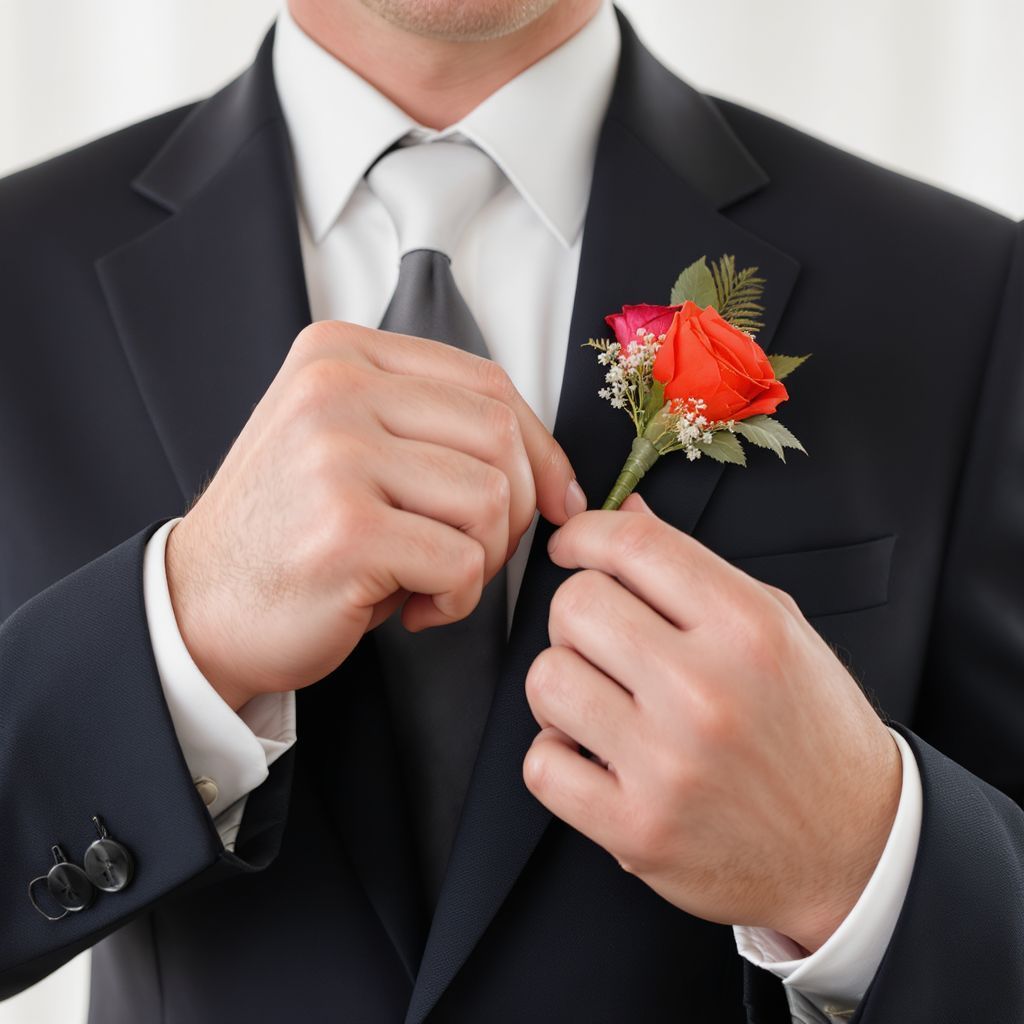 A kokárdát a bal oldalon tűzzük.