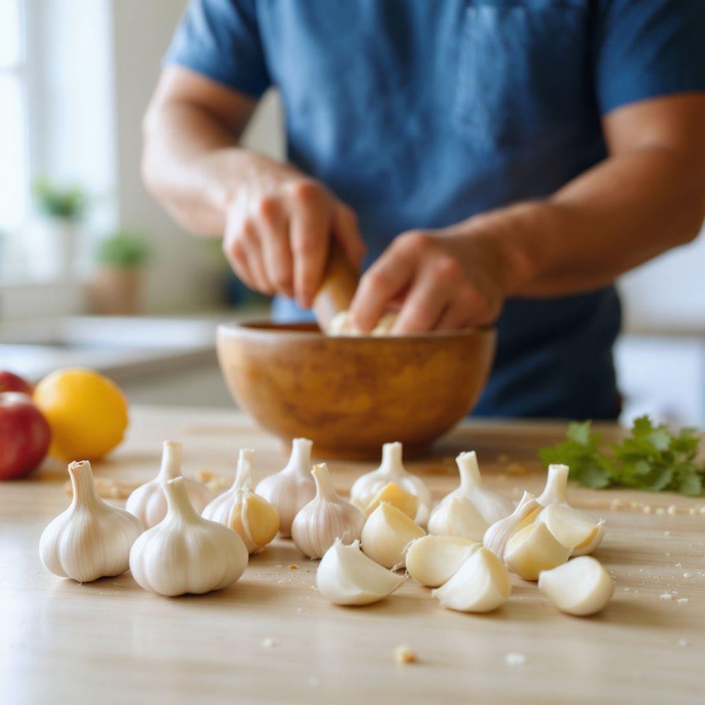 A nyers fokhagyma a legjobb hatásfokú formája.