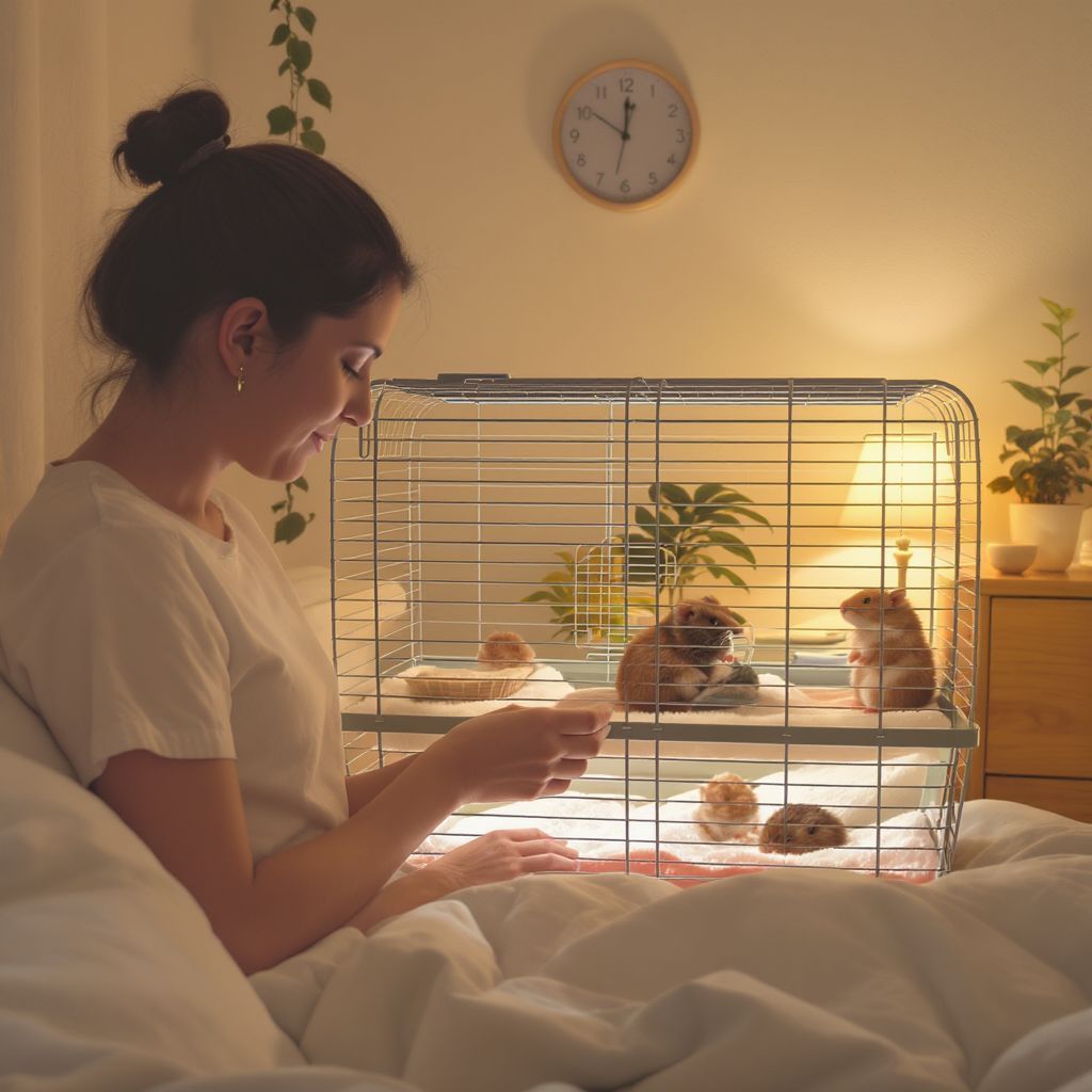 A megfelelő alvás javítja a hörcsögök jólétét.