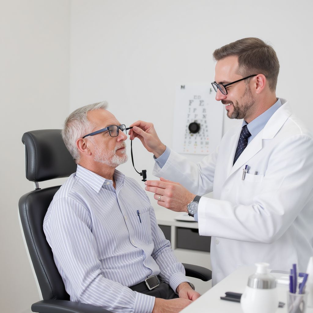 A látásvizsgálat során különböző teszteket végeznek a szem egészségéért.