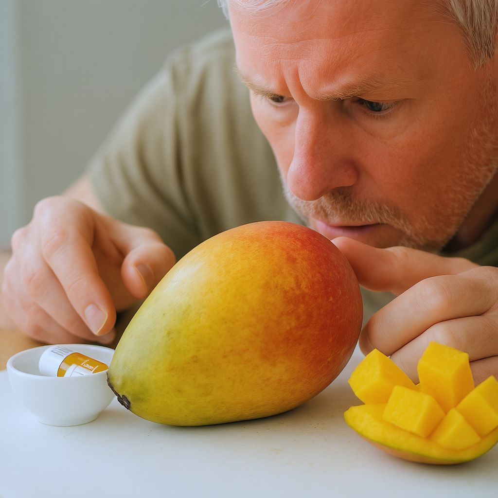 A mangó latexot tartalmazhat, ami allergiás reakciót okozhat.