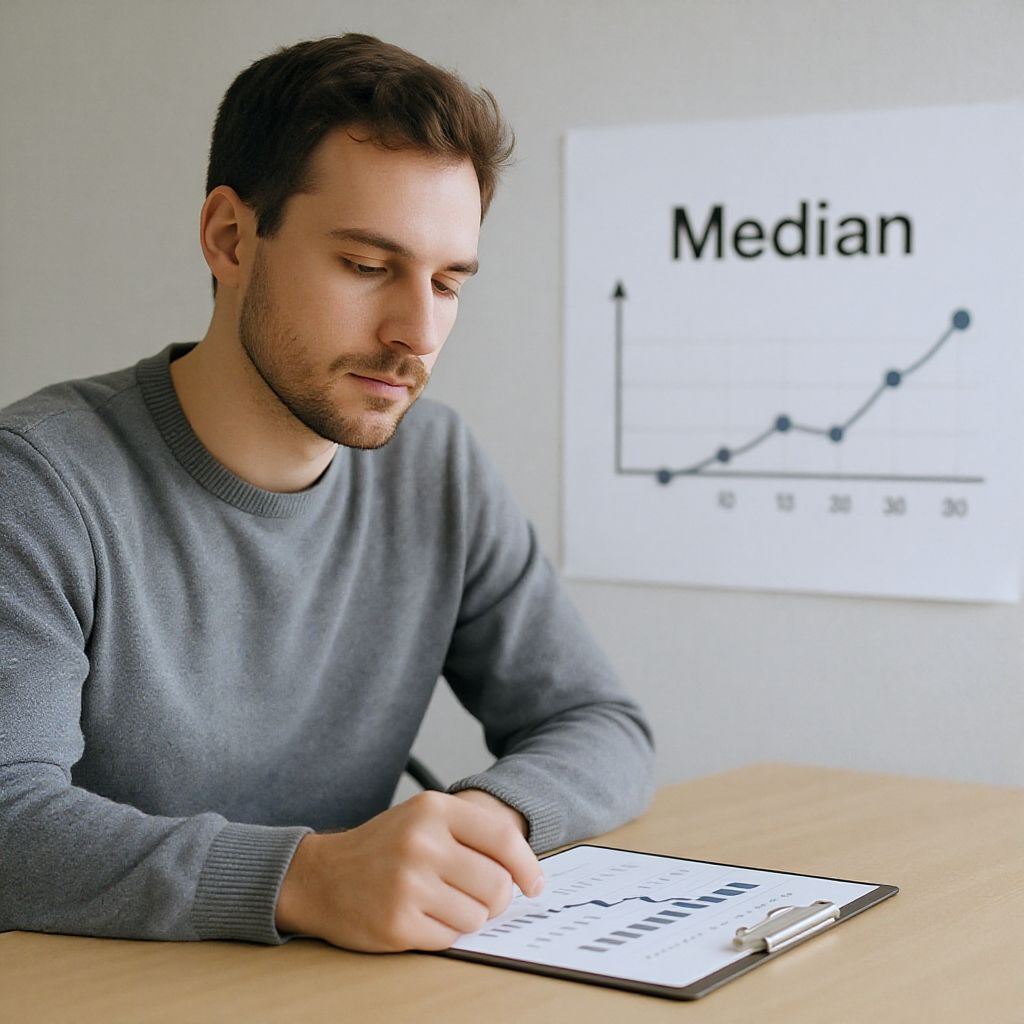 A medián az adathalmazon belüli középső érték.