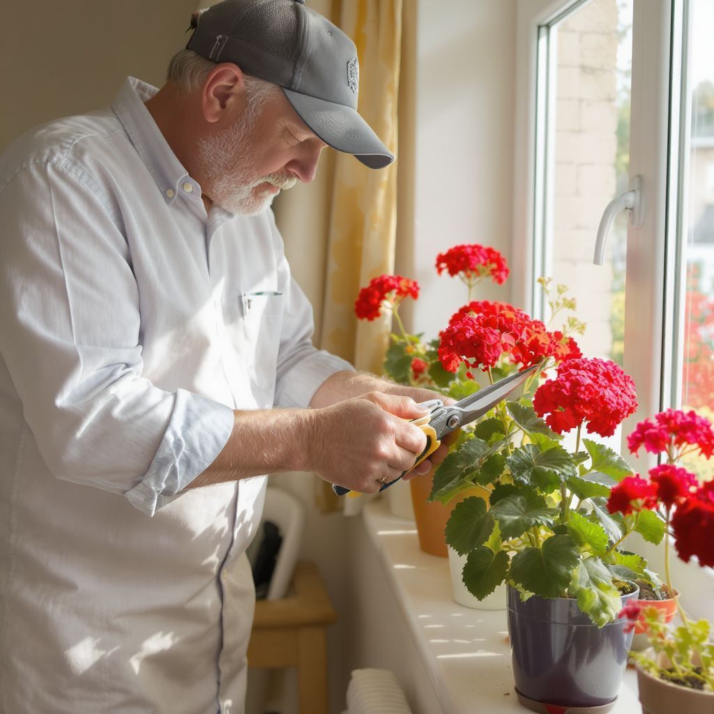 A muskátlit ősszel érdemes visszavágni a teleltetéshez.