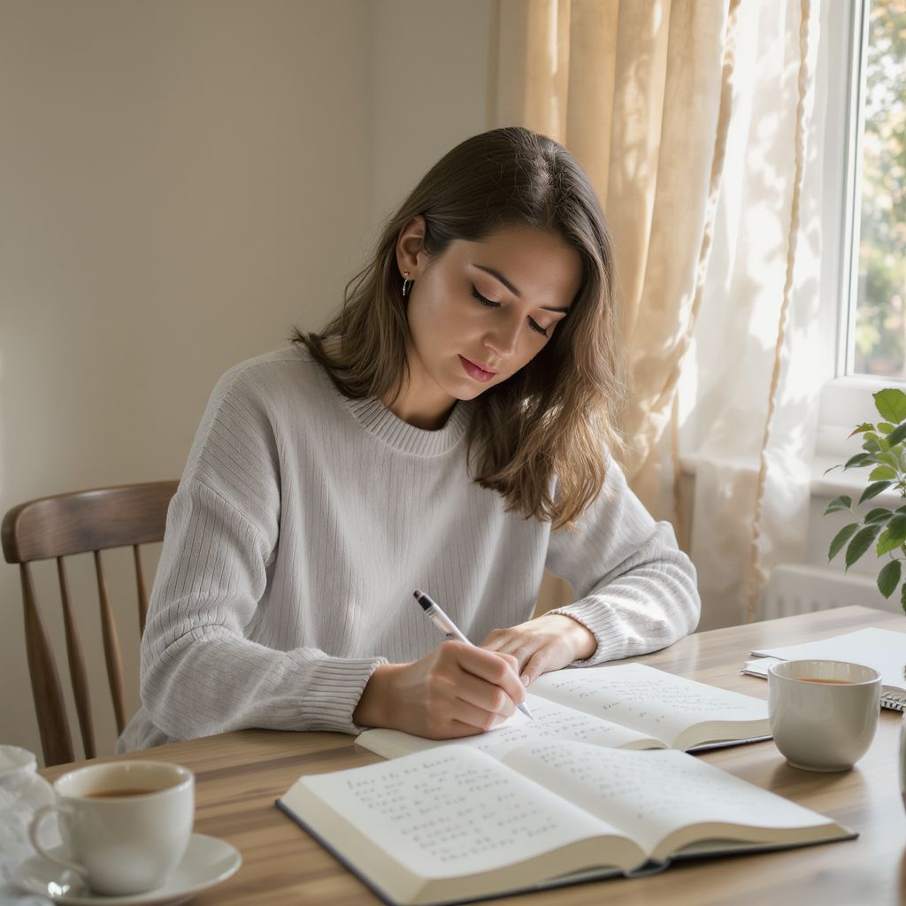 A naplóírás segít önismeretünk mélyebb megértésében.