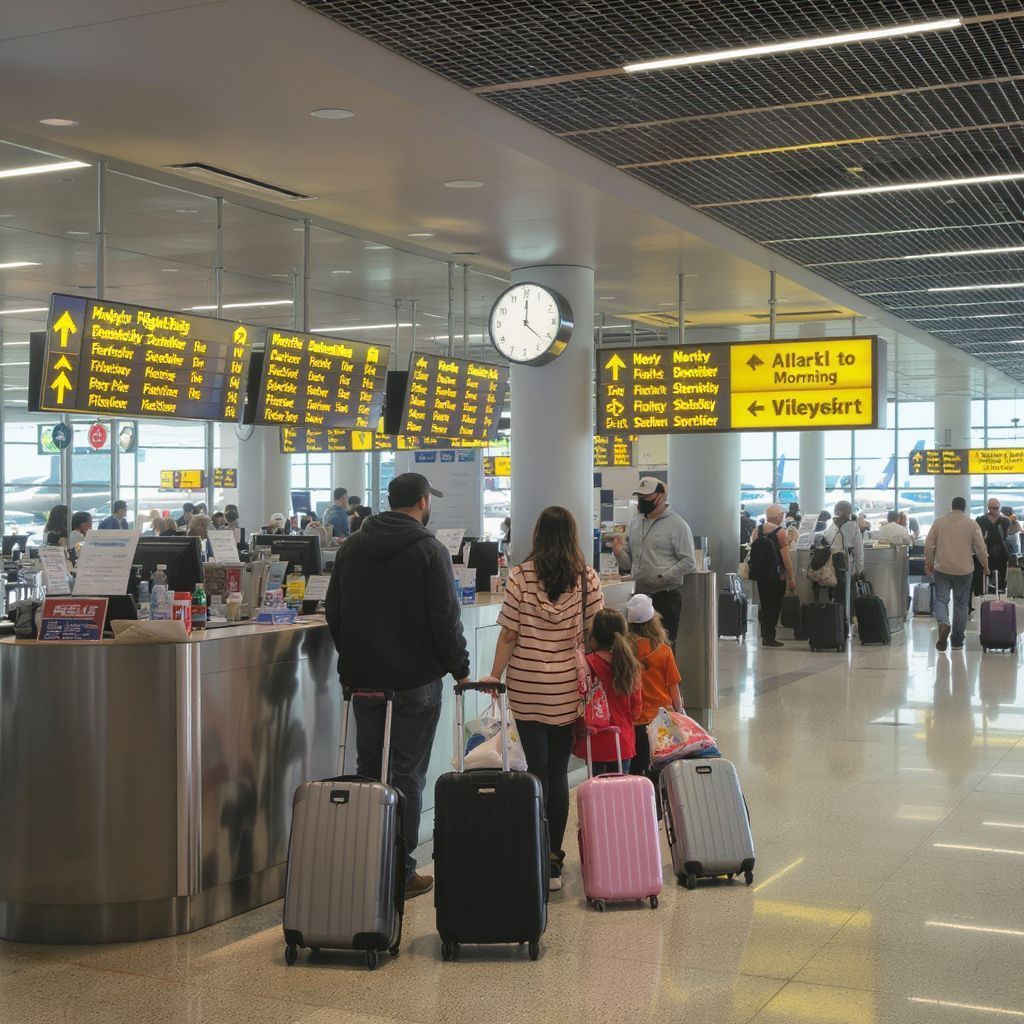 A poggyász időigénye befolyásolja a reptéri érkezést.