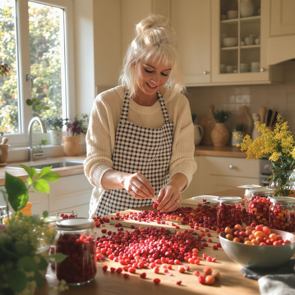 A csipkebogyó szárítása fokozza ízét és tápanyagtartalmát.