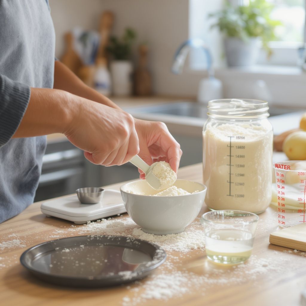 A megfelelő etetési arányok kulcsfontosságúak a kovász egészségéhez.