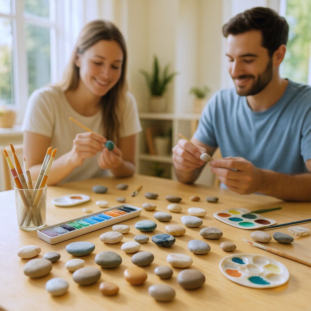 Kezdőknek könnyű akrilfestékeket és ecseteket ajánlunk.