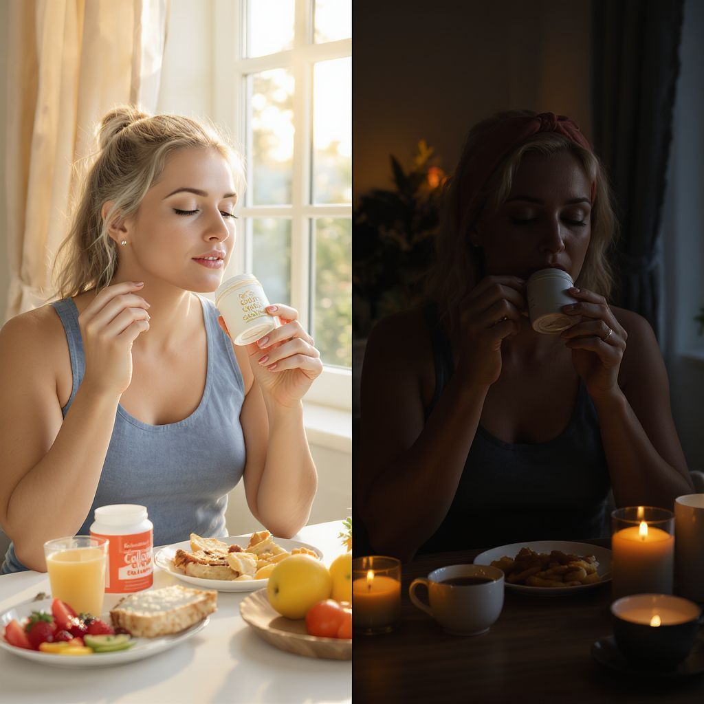 A kollagén esti szedése segíti a regenerációt.