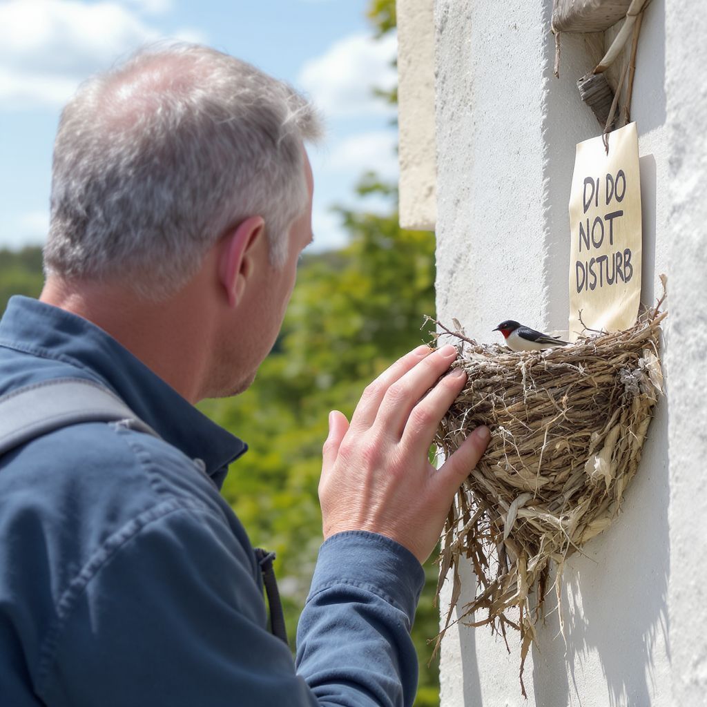 Fecskefészekhez csak fészkelési időszakon kívül szabad nyúlni.