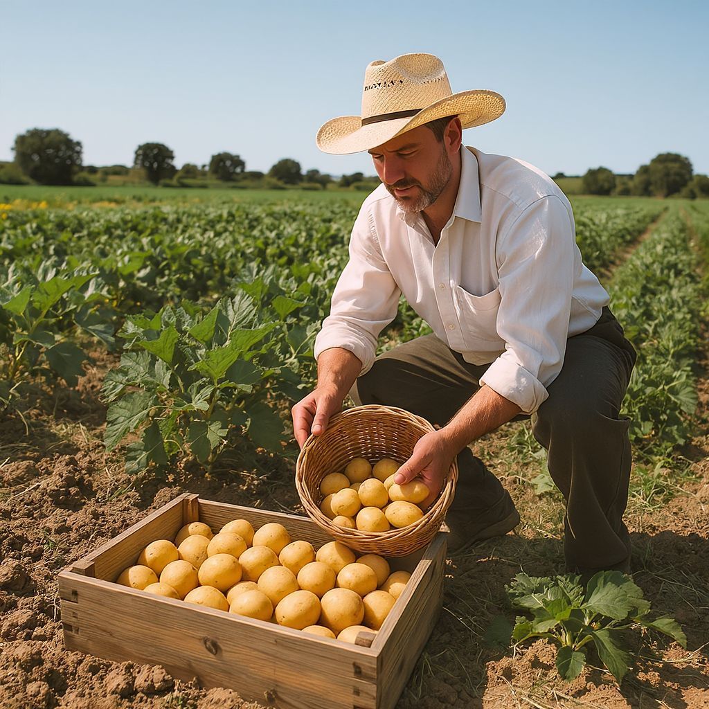 A burgonya tárolása hűvös, sötét helyen ajánlott.