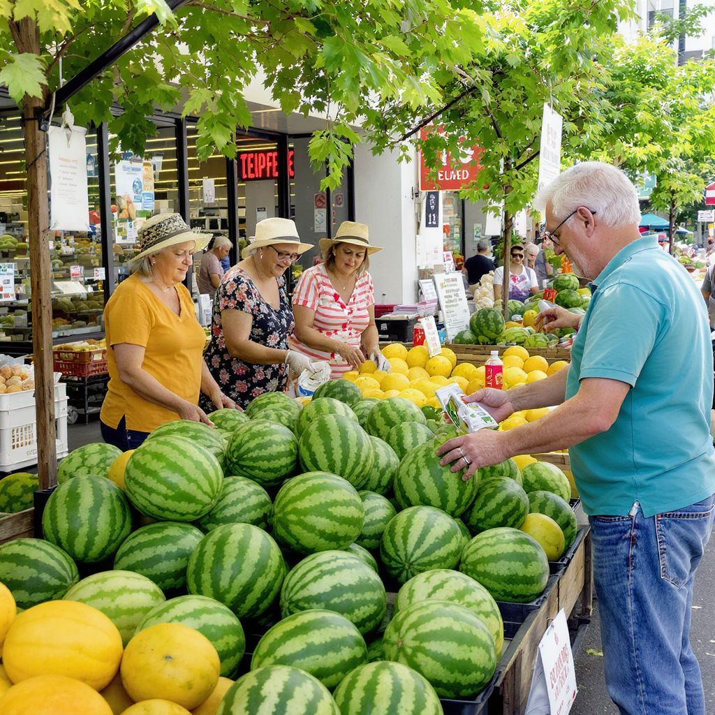 A piacon frissebb görögdinnyét találhatunk, mint a boltban.