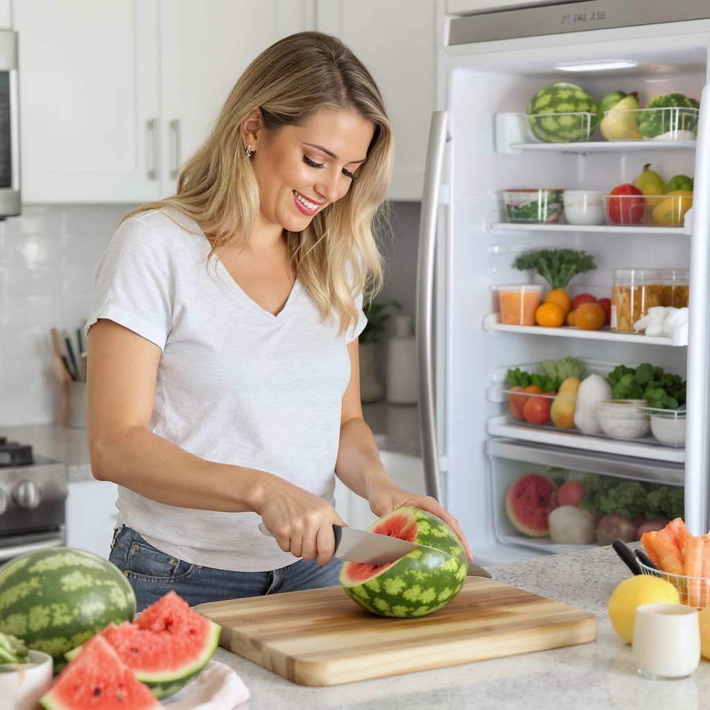 A görögdinnye hűvös helyen tartva tovább friss marad.