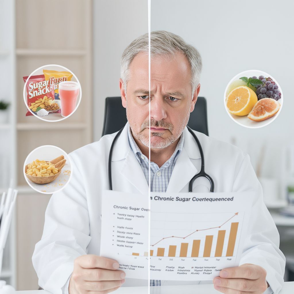 A krónikus cukortúlterhelés növeli a szívbetegségek kockázatát.