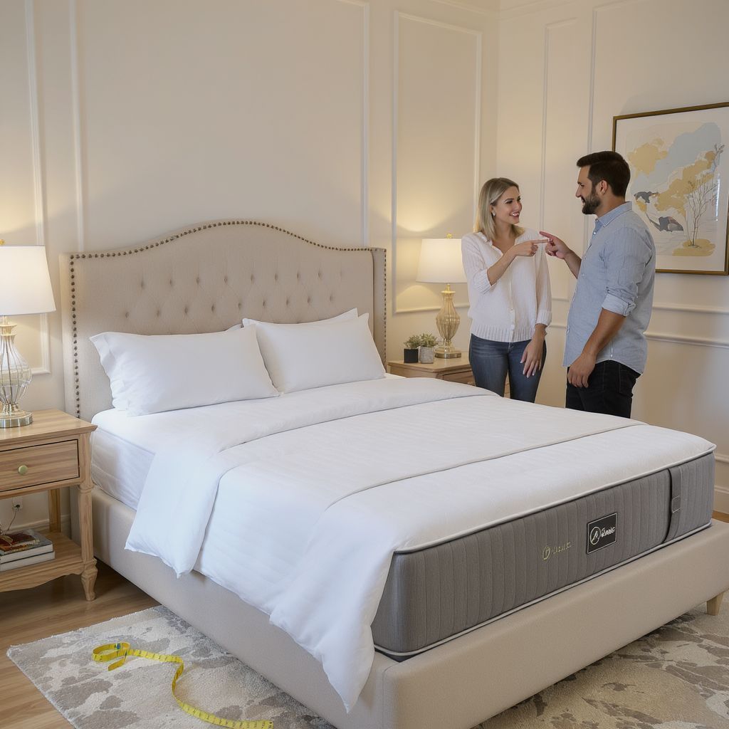 A matrac mérete befolyásolja a hálószoba kényelmét.