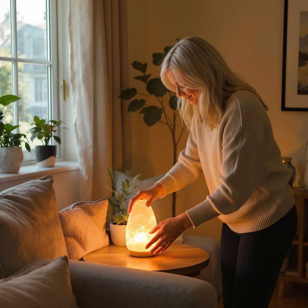 A sólámpa elhelyezése befolyásolja a légkör hangulatát.
