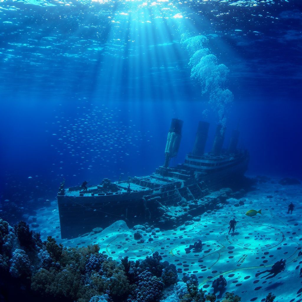 A Titanic roncsát 1985-ben fedezték fel az Atlanti-óceánban.