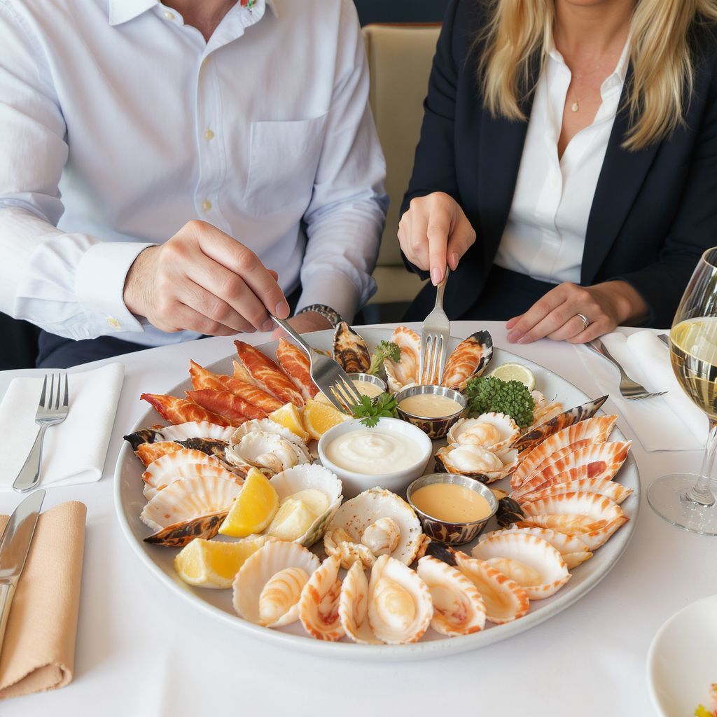 A kagylók tálalásánál a frissesség a legfontosabb.