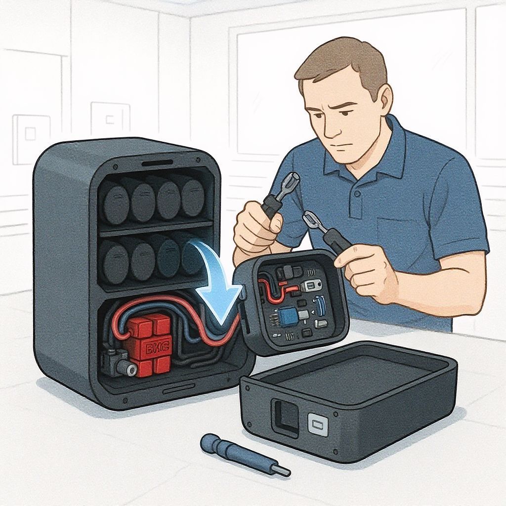 Az akkumulátor háza véd a mechanikai sérülésektől.