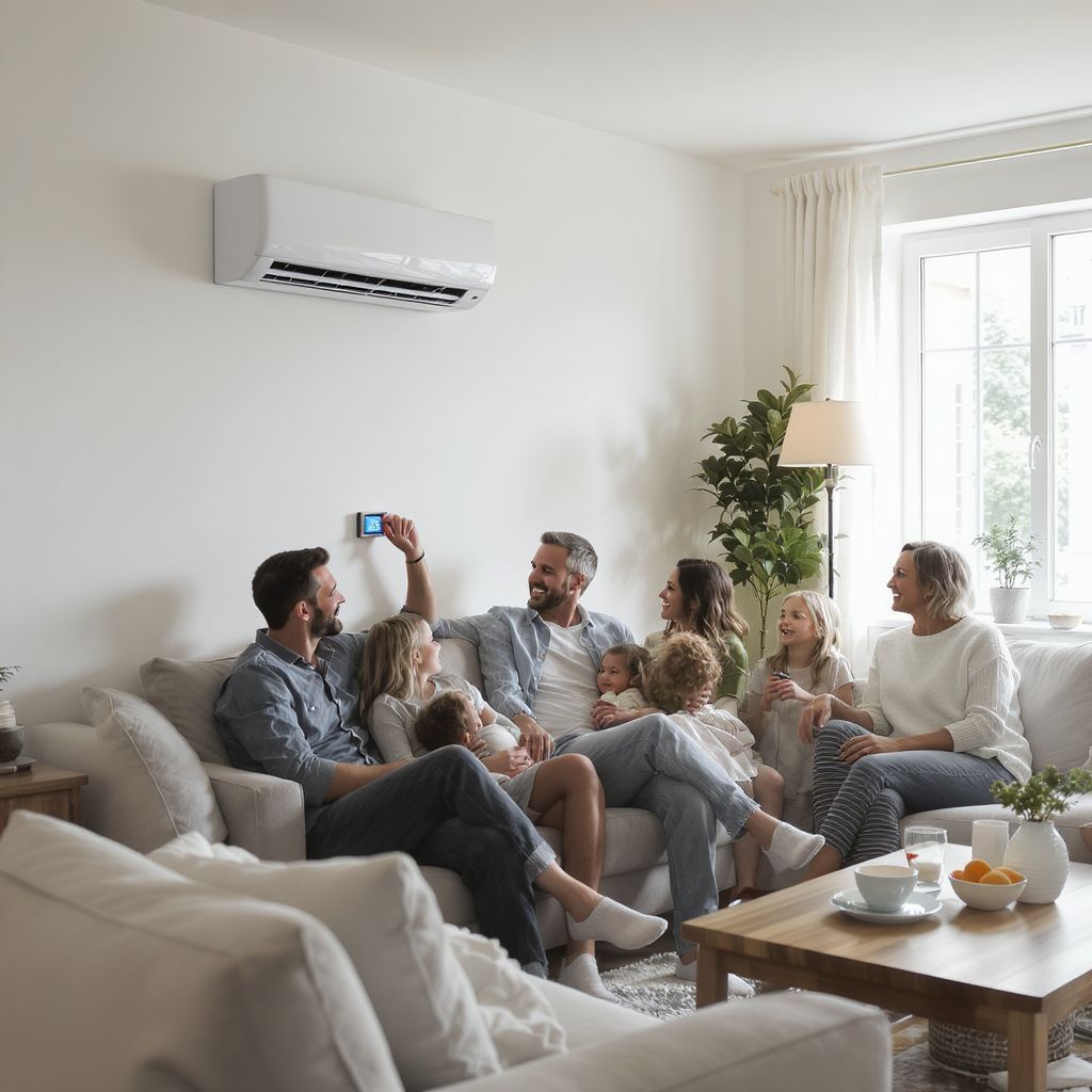 Az inverteres technológia energiahatékonyabb fűtést biztosít.