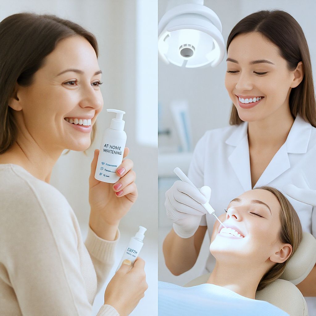 Az otthoni fogfehérítés olcsóbb, de lassabb eredményű.