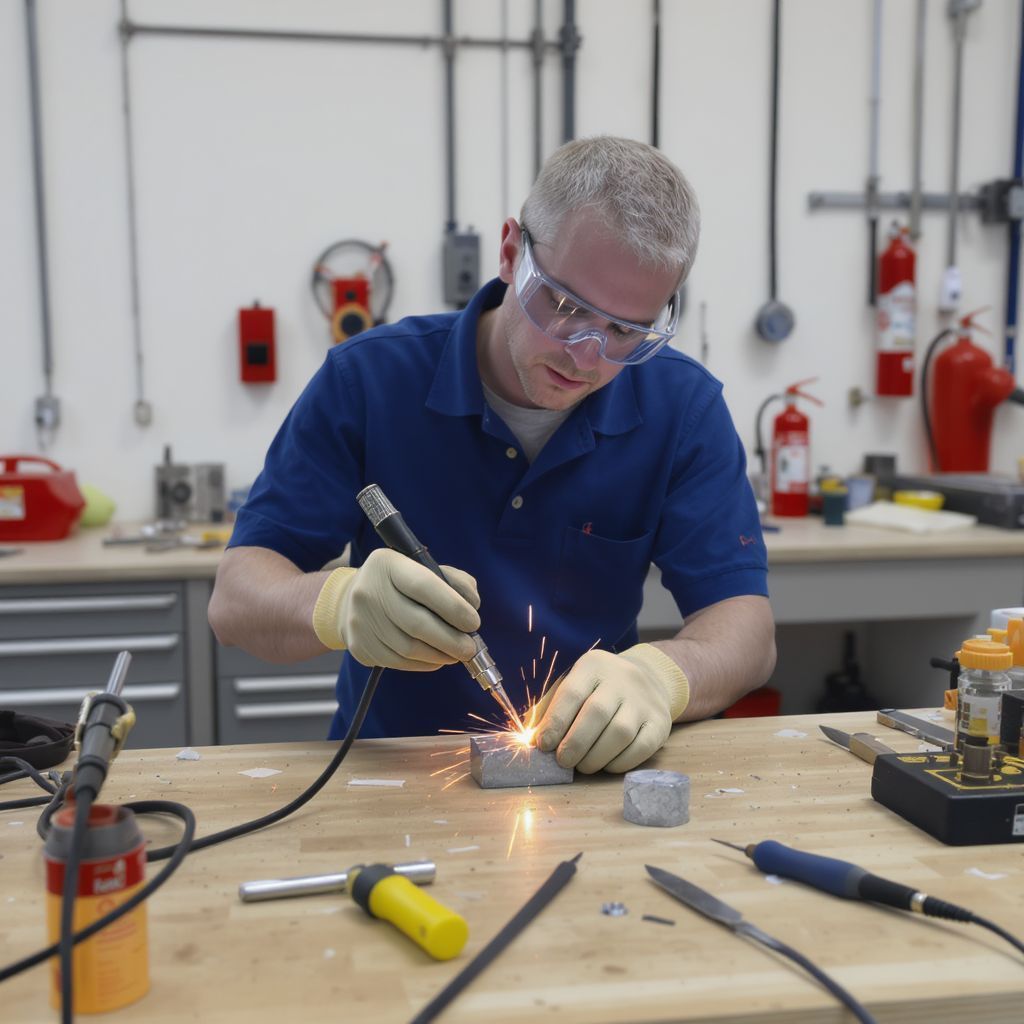 A forrasztás során mindig használj védőszemüveget és kesztyűt!