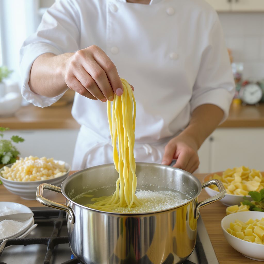 A túl sok só gátolja a tészta főzését.