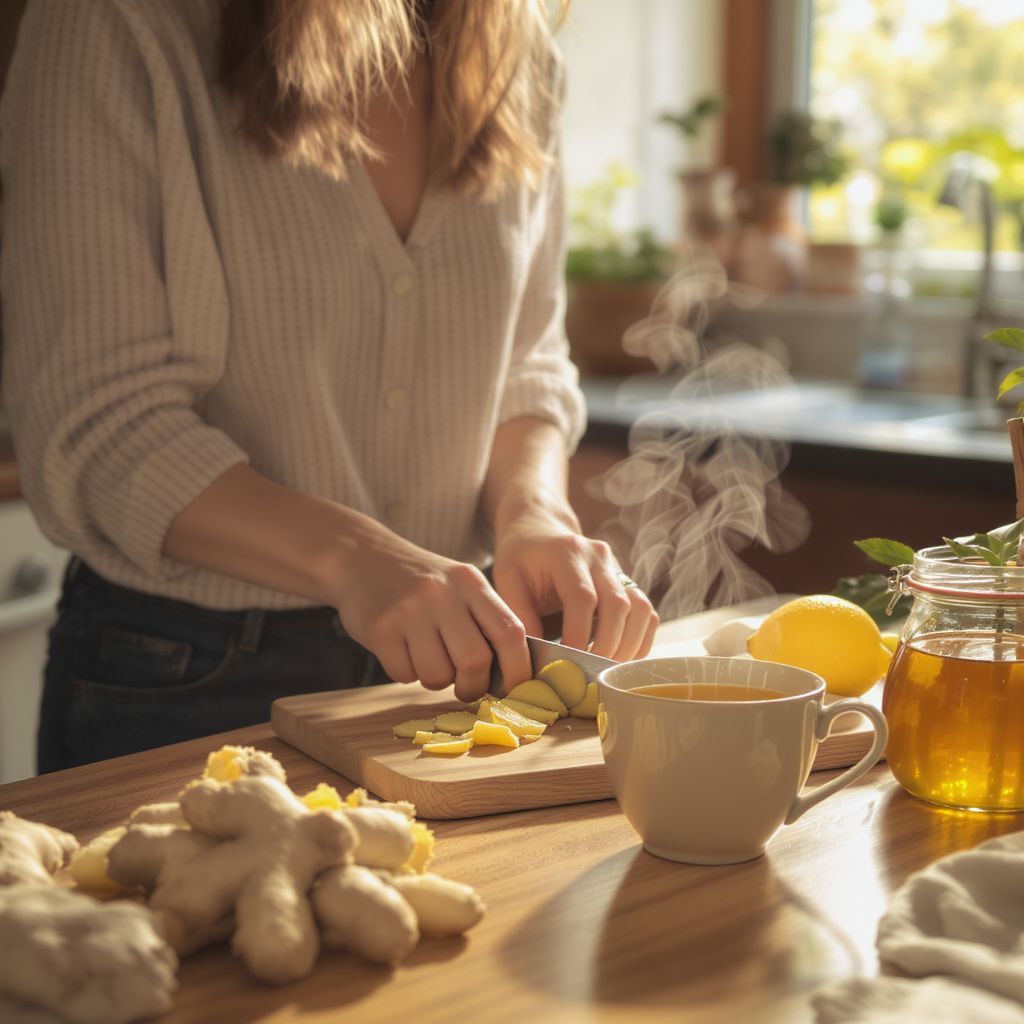 A gyömbér tea javítja a vérkeringést és támogatja az immunrendszert.