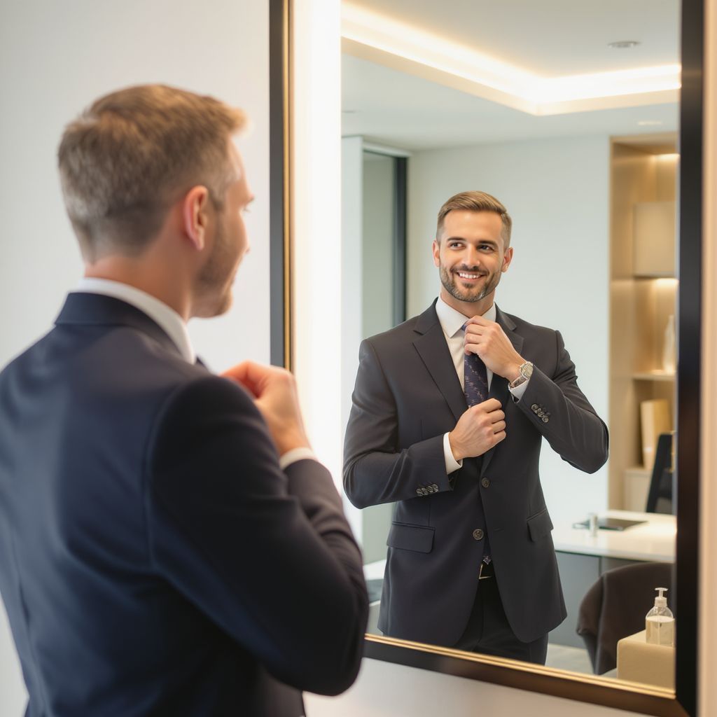 A hajviselet tükrözi a személyes ápoltságot és stílust.