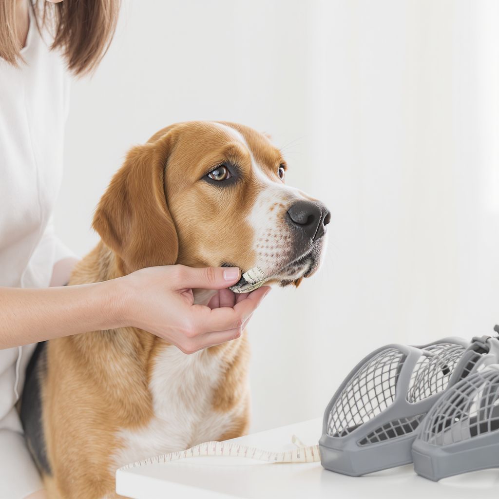 A szájkosár mérete kulcsfontosságú a kényelemhez és biztonsághoz.