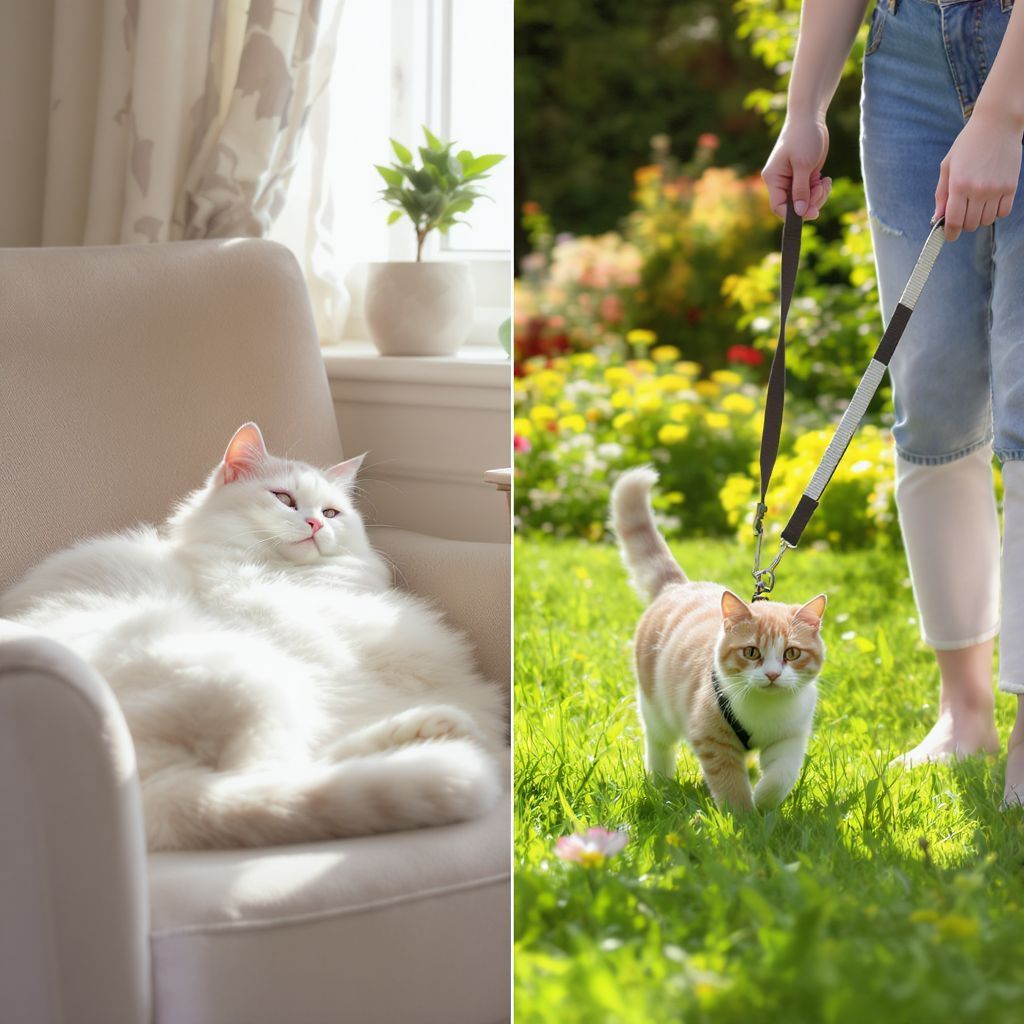 A kijáró macskák több természeti ingert tapasztalnak.