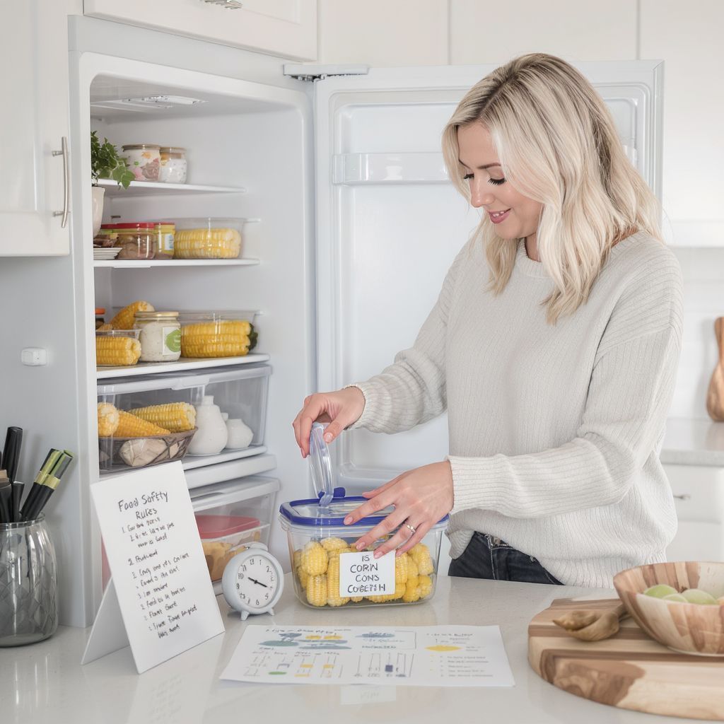 A főtt kukorica 3-5 napig tárolható hűtőben.