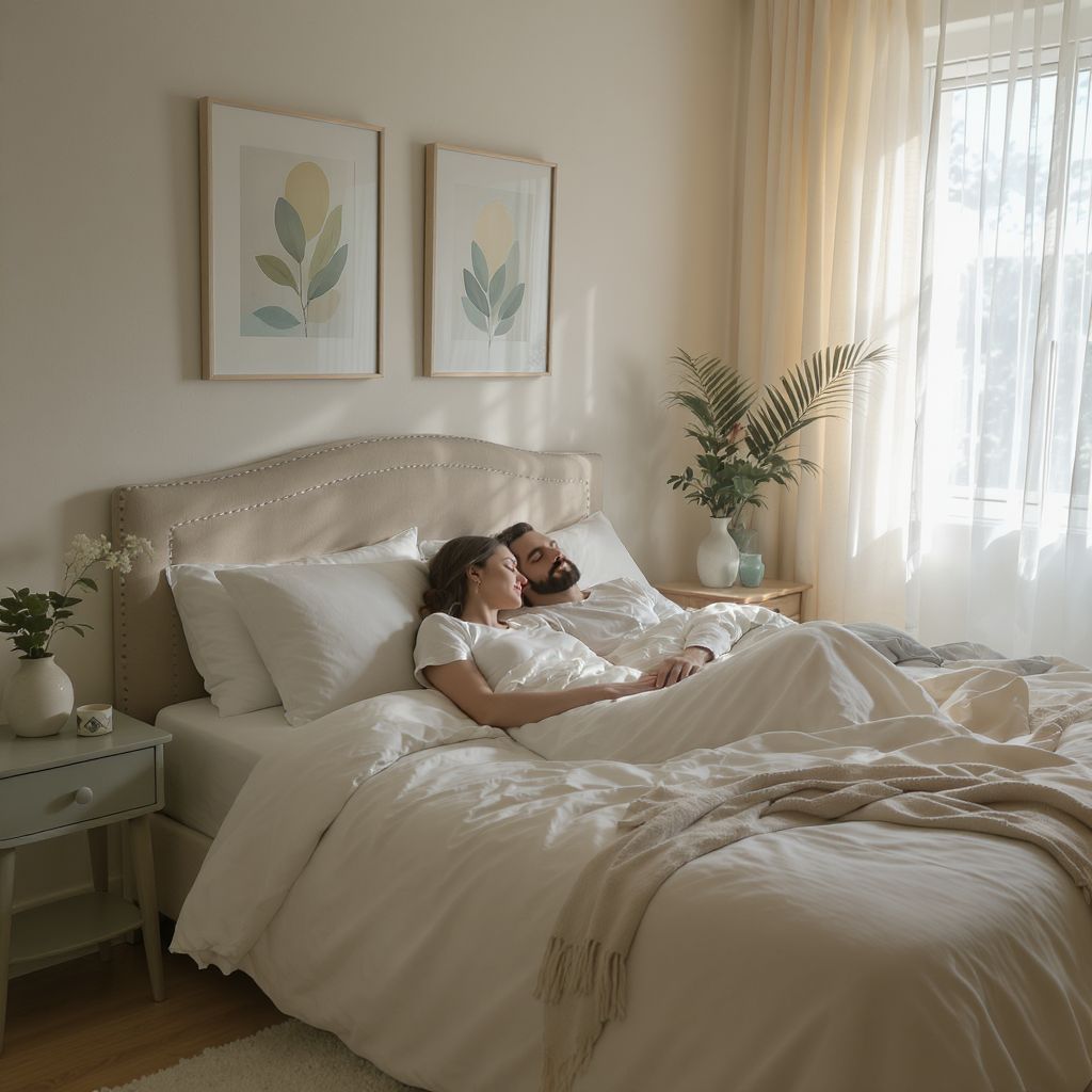 A színek és formák harmóniája segíti a pihenést.