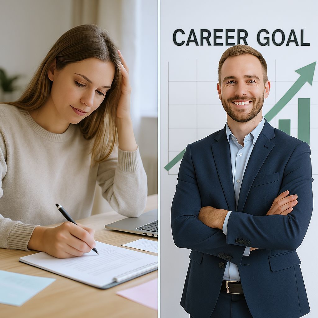 A személyes profil bemutat, a karriercél jövőt céloz.