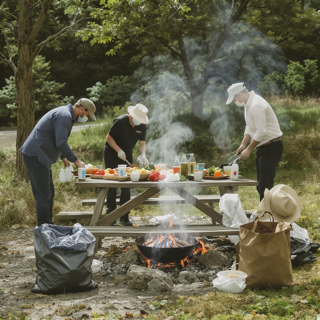 A tűzrakás után a terület tisztántartása fontos!