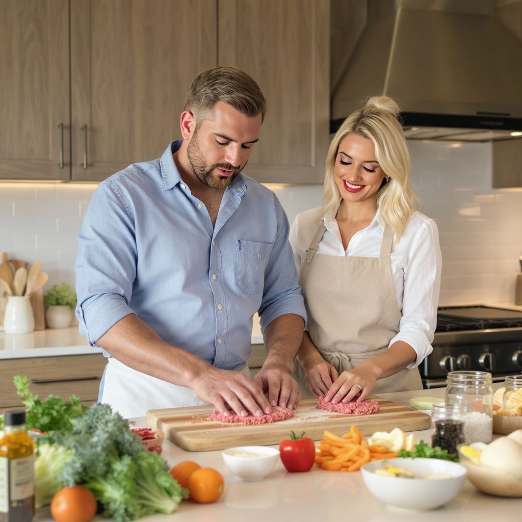A megfelelő kiegészítők hangsúlyozzák a hamburger ízét.