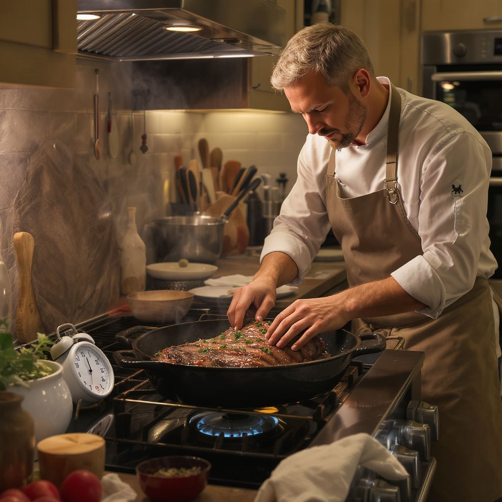 A lassú sütés kiemeli az ízek mélységét és gazdagságát.