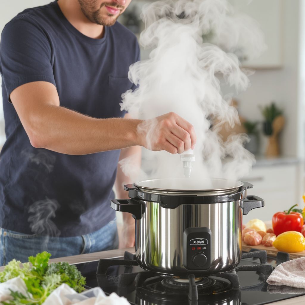 A nyomás leeresztése után mindig várj pár percet.