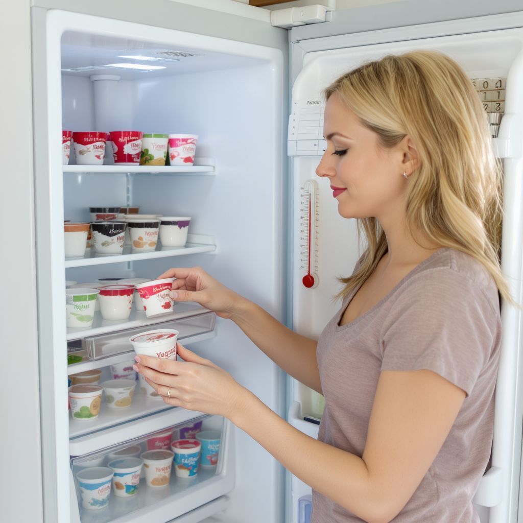 A joghurt tárolása hűtve csökkenti az élelmiszerpazarlást.