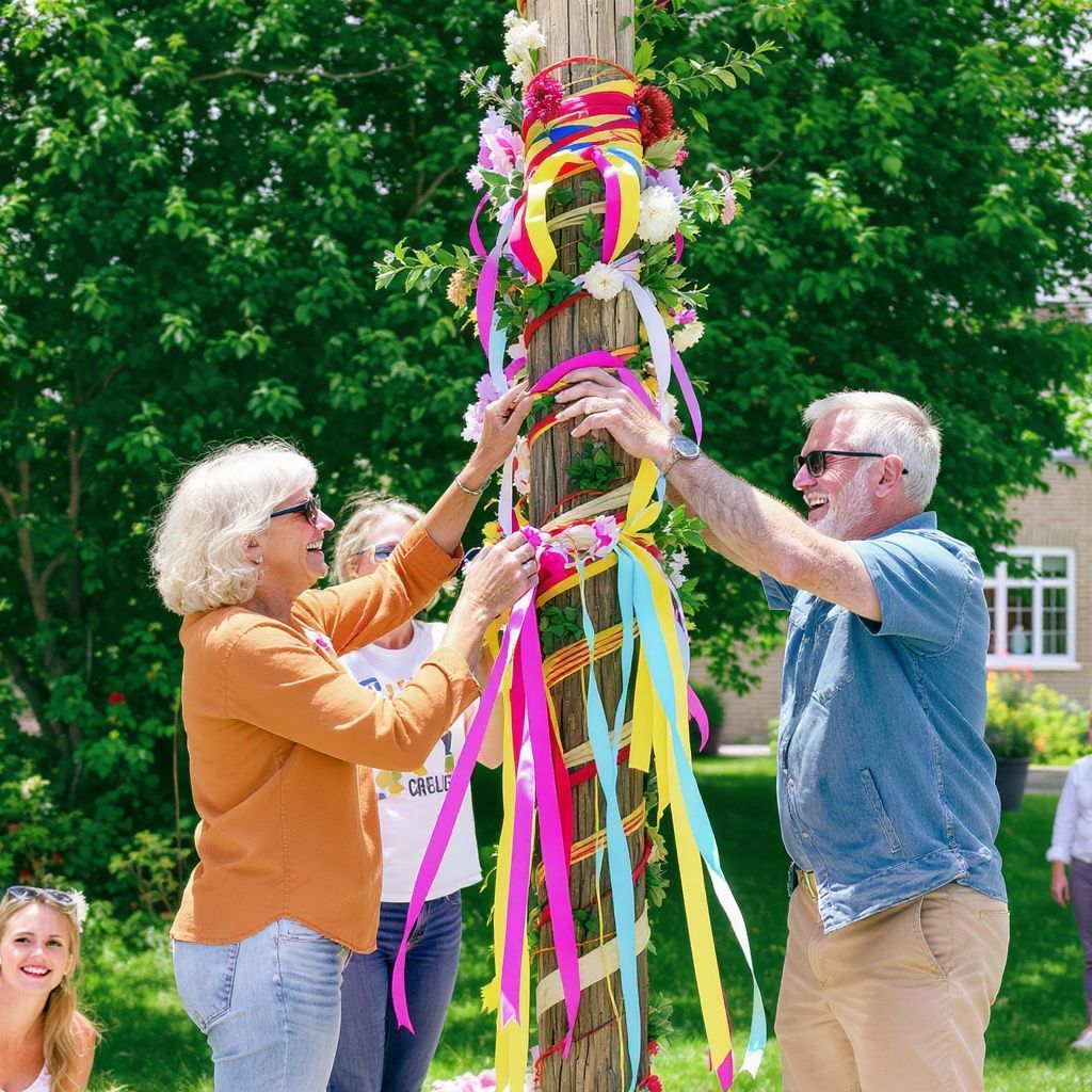 A májusfa állítása régi hagyomány, tele szimbolikával.