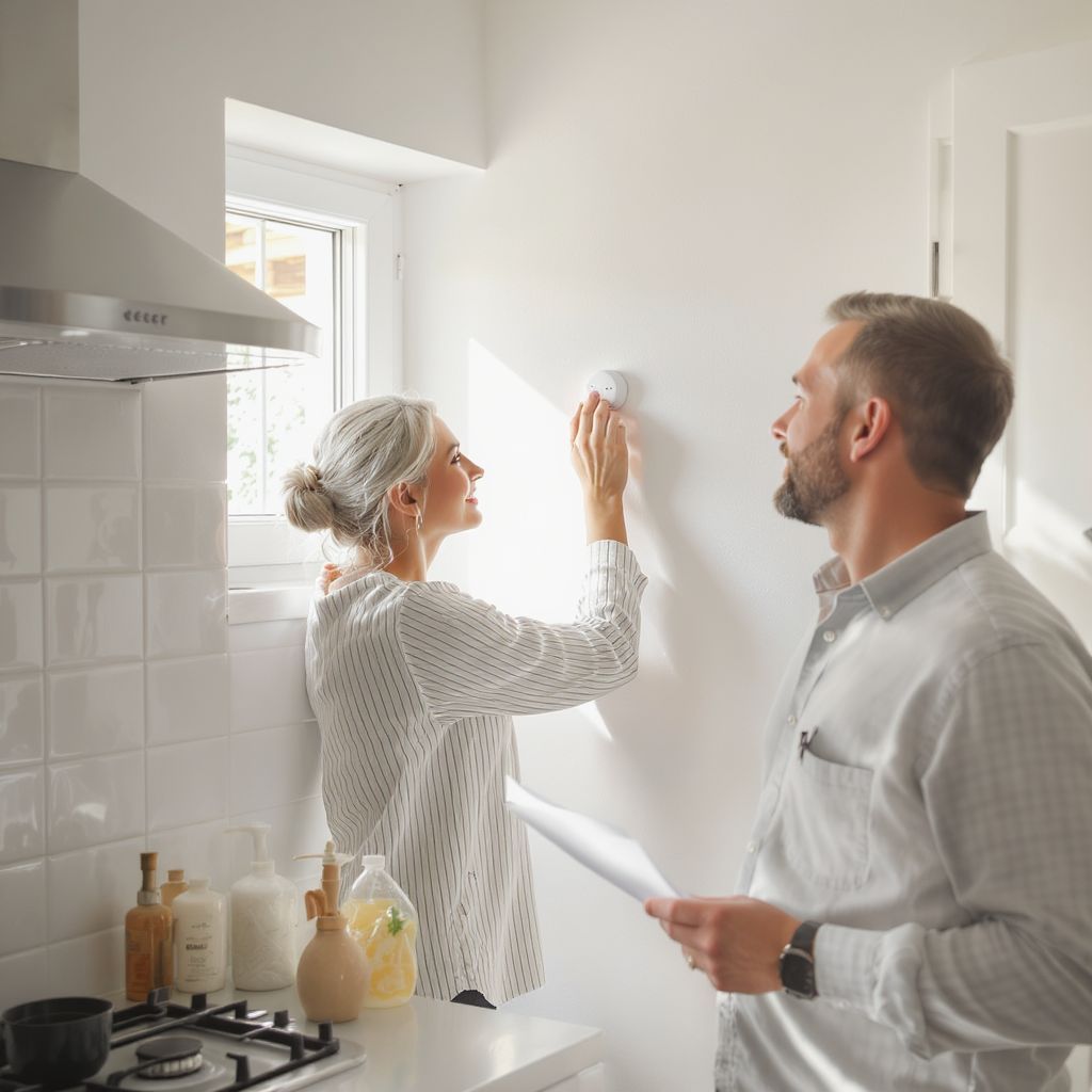 Helyezd el a szén-monoxid érzékelőt a hálószobában.