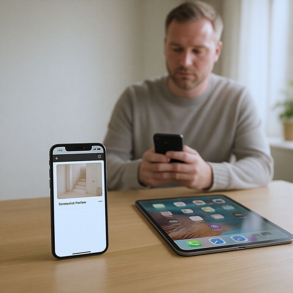 iOS eszközökön a képernyőkép készítése egyszerűen a gombokkal történik.