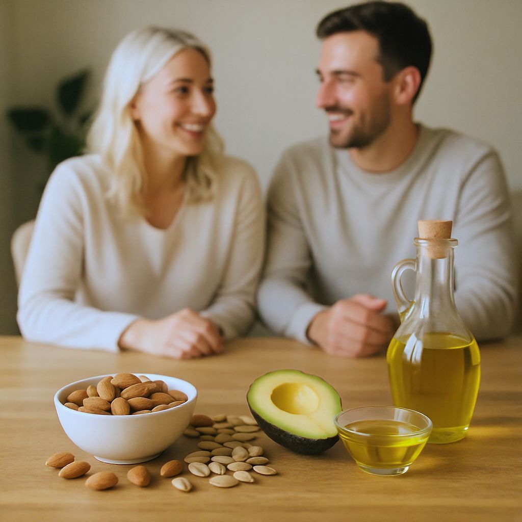 A mandula és a napraforgómag gazdag E-vitaminban.