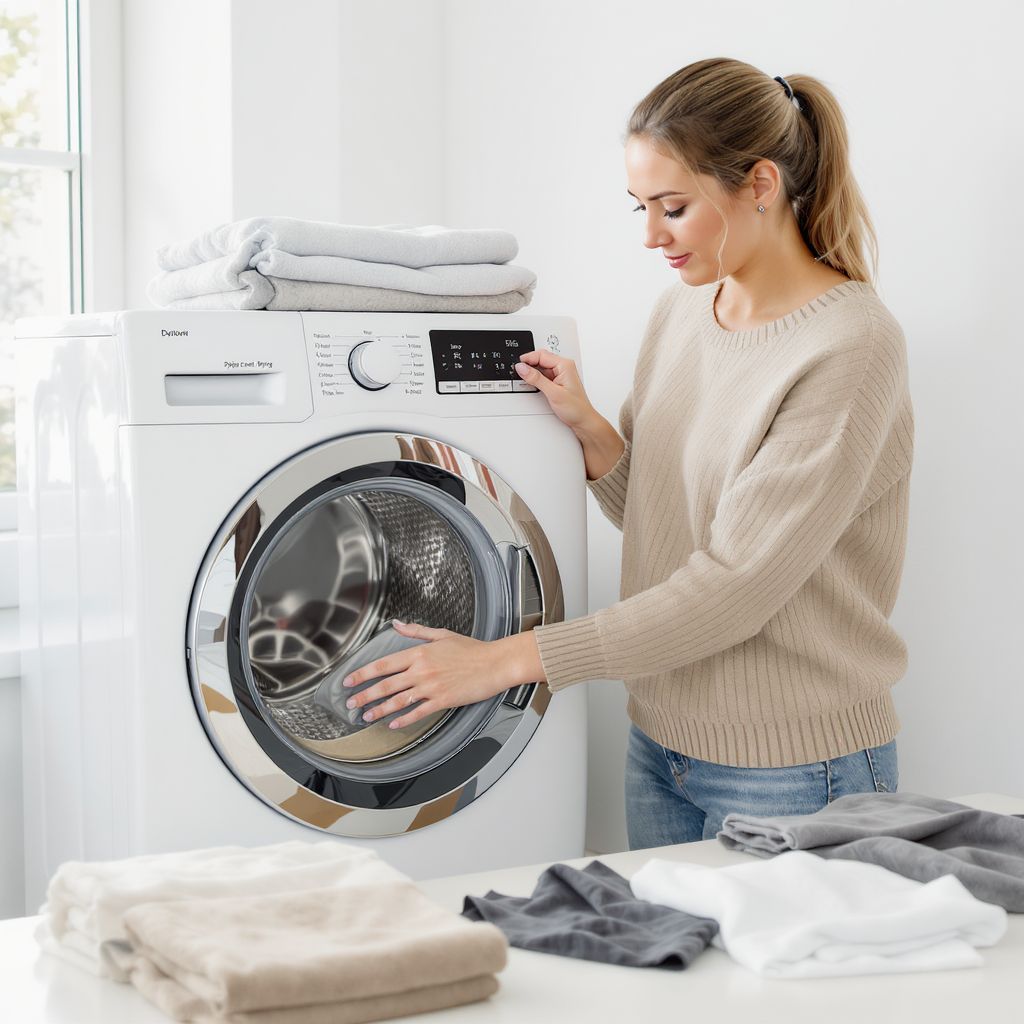 A centrifuga megfelelő beállítása megvédi a ruhákat.