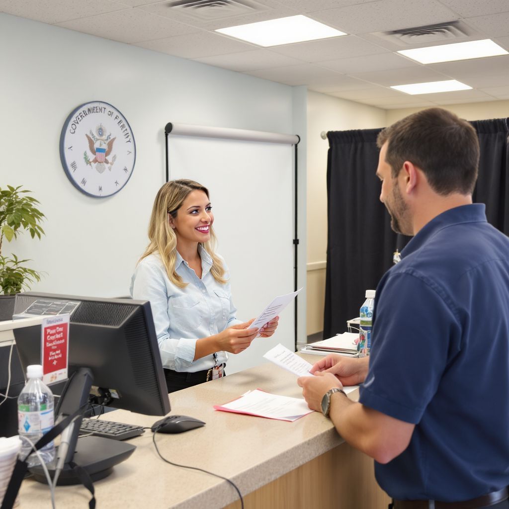 A kormányablaknál fényképet készítenek a diákigazolványhoz.