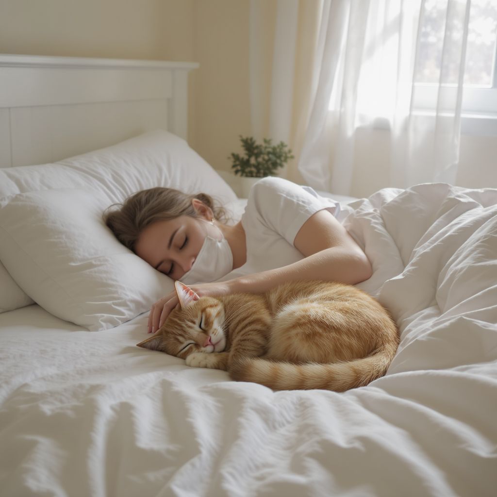A macskák alvása mélyíti a gazdájukkal való kapcsolatot.