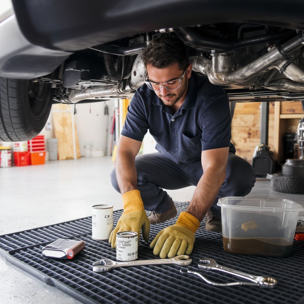 Az olajcsere előtt mindig kapcsoljuk le az autót!